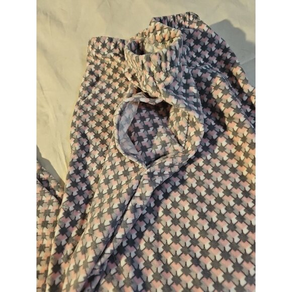 Simply Vera Two-piece Pink & Gray Warm Fleece Pajama Set Women's L New - Picture 6 of 6